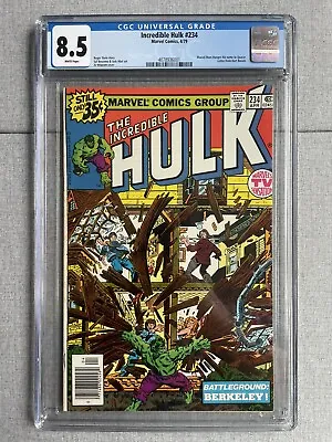 Buy Incredible Hulk #234 CGC 8.5 Newsstand Variant 1st App Of Quasar MCU Key • 47.93£