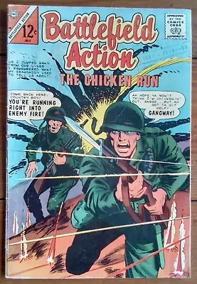 Buy Battlefield Action 58, Charlton Comics, July 1965, Gd/vg • 7.99£