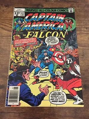 Buy Captain America #217 First Appearance Of Marvel Boy Wendell Vaughn Quasar • 24.95£