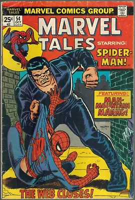 Buy Marvel Tales 54 Man Mountain Marko!  (reprints Amazing Spider-Man 73)  1974 G/VG • 3.92£