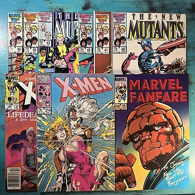 Buy Barry Windsor Smith New Mutants 40-43 45 46 Unc. X-Men 186 214 Marvel Fanfare 15 • 35.47£