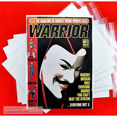Buy 10 Warrior V For Vendetta UK Comic Bags ONLY For # 1 Up , A4 [In Stock] Size7 • 9.99£
