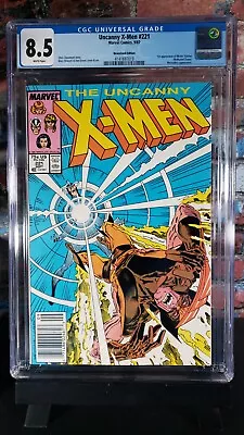 Buy X-Men #221 - CGC 8.5 - 1st App Mister Sinister - Newsstand - Marvel - 1987 • 79.94£