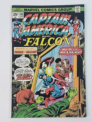 Buy Captain America 186 Marvel Comics Origin Of Falcon Bronze Age 1975 Lower Grade • 7.98£