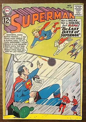 Buy Superman #156  7.5 VF- 1962 DC Comics  Supergirl Legion Of Super-Heroes!!! • 86.97£