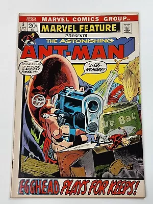 Buy Marvel Feature 5 Ant-Man Vs. Egghead Marvel Comics Bronze Age 1972 • 23.89£