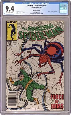 Buy Amazing Spider-Man #296 CGC 9.4 Newsstand 1988 4387045005 • 61.93£