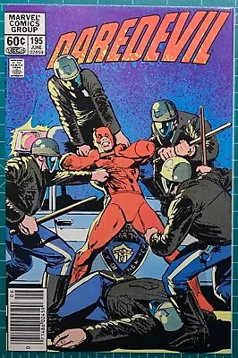 Buy Daredevil 195 Newsstand Hi Grade NM :: Isochronic W/ Iron Man 171 :: Marvel 1983 • 6.33£