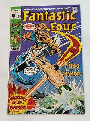 Buy Fantastic Four 103 Stan Lee John Romita 2nd App Agatha Harkness Bronze Age 1970 • 31.97£