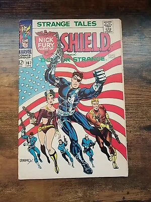 Buy STRANGE TALES #167 1968 Nick Fury Agend Of Shield Dr. Strange Jim Steranko Cover • 48.22£