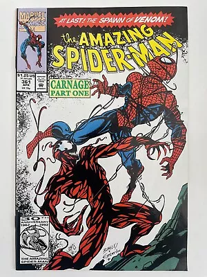 Buy Amazing Spiderman ASM #361 1st App Carnage 1st Print • 85£