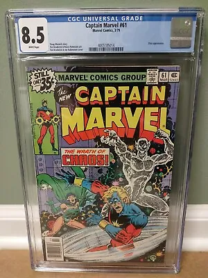 Buy Captain Marvel #61 CGC 8.5  Marvel Comics  1979  1st Appearance Of Elysius  🇺🇸 • 39.53£