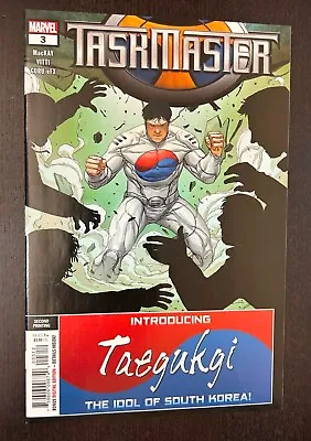 Buy TASKMASTER #3 (Marvel Comics 2021) -- 1st Appearance TAEGUKGI -- 2nd Print VAR • 6.31£