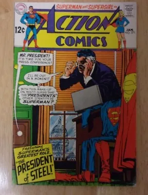 Buy Action Comics #371 Nice Vg/fn 1969 Supes Amnesia,supergirl Revealed To World • 11.59£