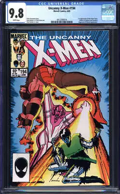 Buy X-men #194 Cgc 9.8 White Pages // 1st Appearance Of Fenris Twins Marvel 1985 • 71.15£
