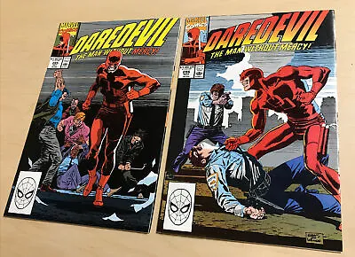Buy DAREDEVIL #285,286 (8.5-9.0) The Man Without Mercy-Fear/1990 Marvel Comics • 9.58£