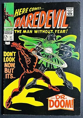Buy Daredevil #37 Marvel Comics 1968 Iconic Daredevil Vs Dr Doom Cover! VF/FN+ NICE! • 61.74£