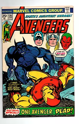 Buy Avengers #136 - The Beast - Mantis - Thor - Iron Man - 1975 - VF/NM • 19.76£