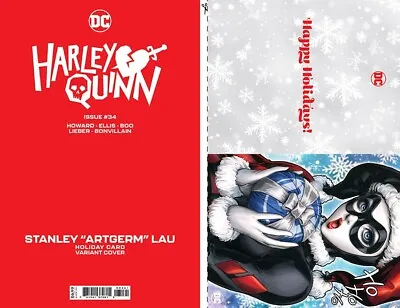 Buy Harley Quinn #34 Cover C Artgerm Holiday Card Variant DC Comics 2023 EB56 • 3.26£