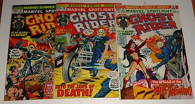 Buy Marvel Spotlight On Ghost Rider #9,10,11  Nice Vf Run 1973 • 89.99£