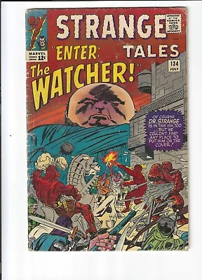 Buy Strange Tales #134 Last Human Torch 3RD WATCHER COVER! TORCH Vs KANG 1965 VG 4.0 • 33.97£