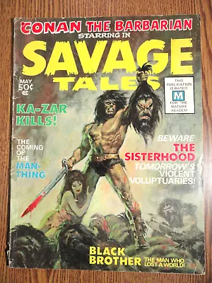 Buy Savage Tales #1 Hot Key 1st Man-Thing Conan The Barbarian Swamp Marvel Magazine • 368.90£