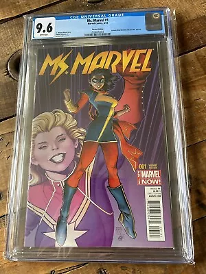 Buy Ms. Marvel #1  1:50 Adams Variant CGC 9.6 Kamala Khan  Newton Ring 🔥 • 150£