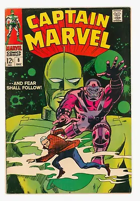 Buy Captain Marvel #8 F-VF 7.0 Versus The Aakon And Cyberex • 28.95£