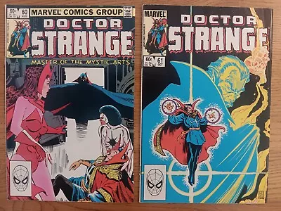 Buy Doctor Strange # 60 61 Lot Of 2 Marvel Comics Key Vs Dracula 1983 Blade Hannibal • 11.86£