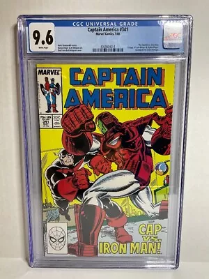 Buy Captain America Comic Book Issue #341 (CGC Grade 9.6)  Break-In  • 126.66£