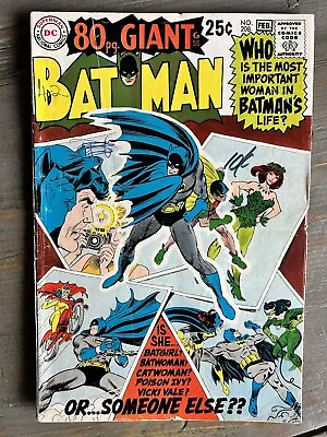 Buy Batman #208 DC Comics 80pg GIANT 1969  1st POISON IVY BATGIRL Reprint VG- 3.5 • 15.83£