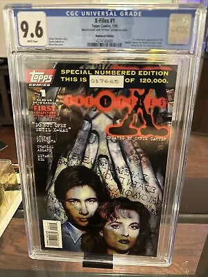 Buy X- Files #1 CGC 9.6 1st Scully Mulder Comics TV 1995 Topps Serial Number Variant • 39.98£