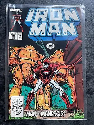 Buy Iron Man #227 Marvel Mandroid (V Good Condition) 1988 • 4£