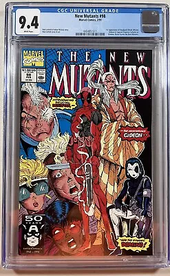 Buy New Mutants 98 (Marvel, 1991)  CGC 9.4 WP **1st Full Appearance Deadpool** • 400.43£