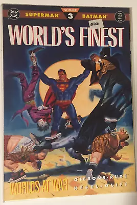 Buy DC World's Finest 1990 Number 3 Worlds At War Superman Batman  M213 • 4£