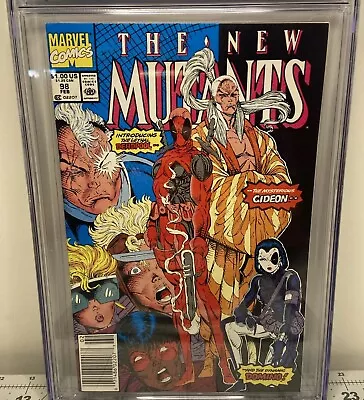 Buy New Mutants #98 Cgc 8.0 Vf Newsstand, White Pages, 1st Deadpool App + 2 Others • 533.66£