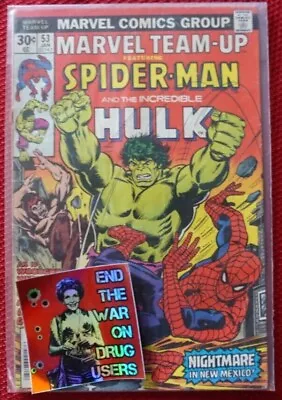 Buy Marvel Team-Up #53 Featuring Spider-Man And The Incredible Hulk • 12£