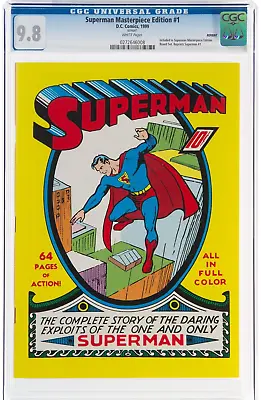 Buy Superman Masterpiece Edition #1 (DC, 1999) CGC NM/MT 9.8 White Pages. Reprint.. • 5,000£