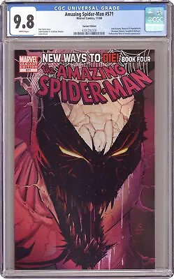 Buy Amazing Spider-Man #571B Cover B Variant 1st Printing CGC 9.8 2008 4391292008 • 171.90£