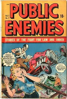 Buy Public Enemies  # 7   GOOD VERY GOOD   1949   Injury To Eye Panel   Jenney Cover • 35.05£