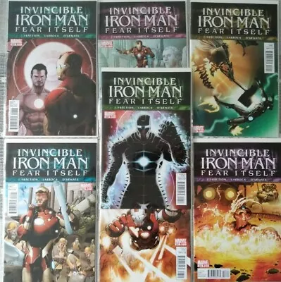 Buy Invincible Iron Man Fear Itself #503-509 Marvel 2011 Comic Books • 15.82£