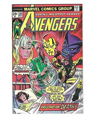 Buy Avengers #139 1975 VF/NM Or Better! Prescription Death! Whirlwind! Combine Ship • 23.97£