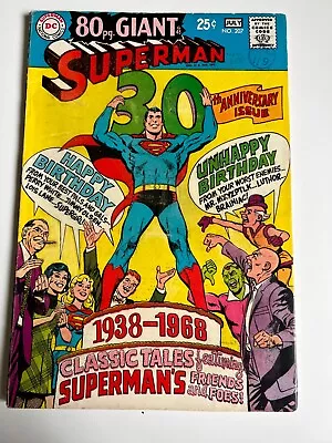 Buy SUPERMAN No  207  VG+[30th Anniversary Issue] 80 Pg Giant • 9£