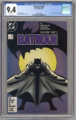 Buy Batman #405 (1987) CGC 9.4 NM - Frank Miller - 1st Appearance Of Carmine Falcone • 52.28£