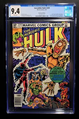 Buy Incredible Hulk #259 Cgc 9.4 - Wp *newsstand Edition* Soviet Super Soldiers App. • 54.40£