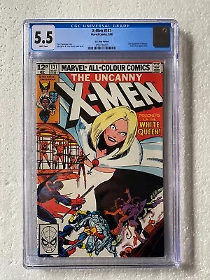 Buy UNCANNY X-MEN 131 CGC 5.5 + 1ST WHITE QUEEN Cover Appearance 2nd DAZZLER 1980 • 59.99£