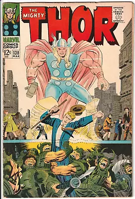Buy Thor #138 1967 Marvel Comics 4.0 VG KEY 1ST ORIKAL KIRBY & COLLETTA COVER • 13.59£