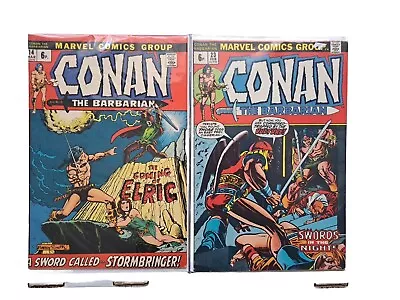 Buy Conan The Barbarian #14 & #23 MARVEL ( Vol 1 1971) 1st App Elric & Red  Sonja • 130£