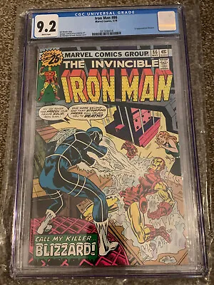 Buy IRON MAN #86 CGC 9.2 1ST App Of Blizzard. White Pages 1976 • 99.29£