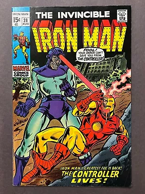 Buy Iron Man 28, (Marvel, Aug 1970) 1st Appearance Howard Stark VF Range White Pages • 31.53£